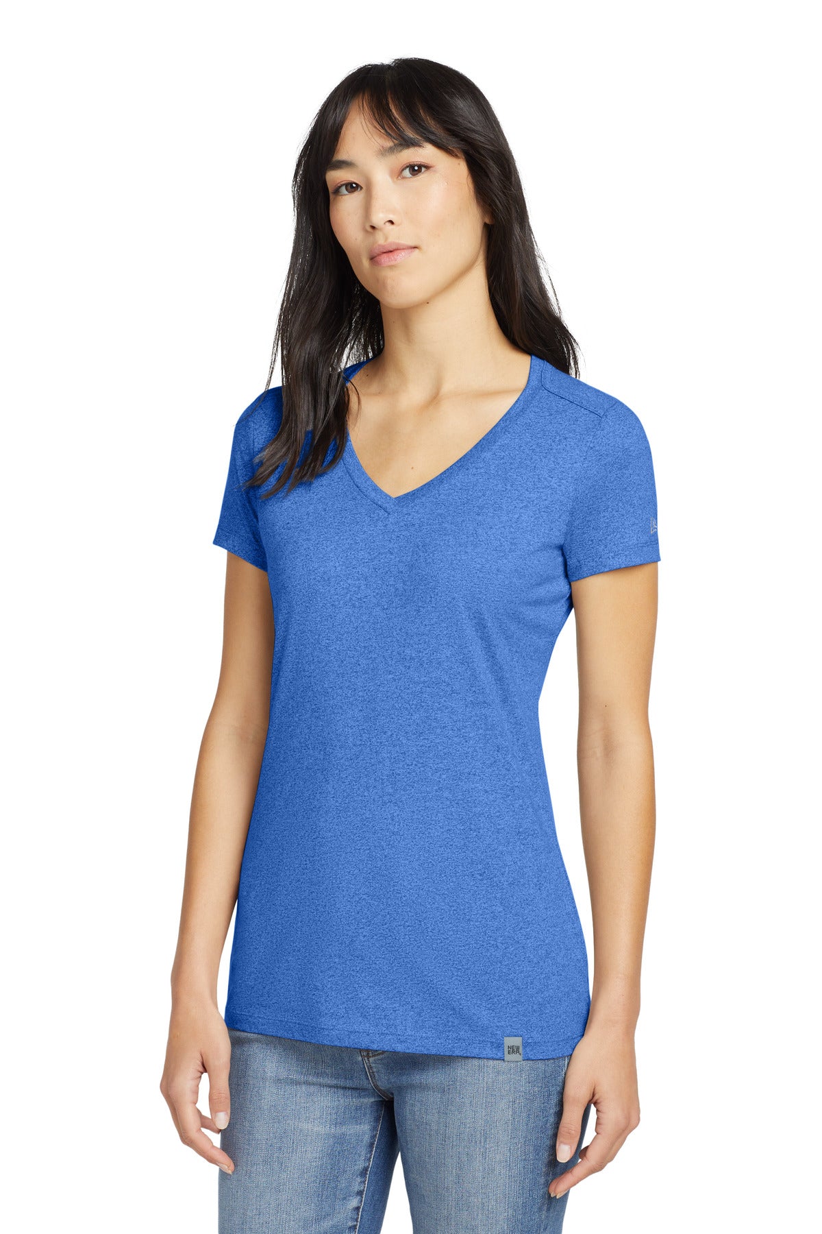 New Era ® Ladies Heritage Blend V-Neck Tee. LNEA101