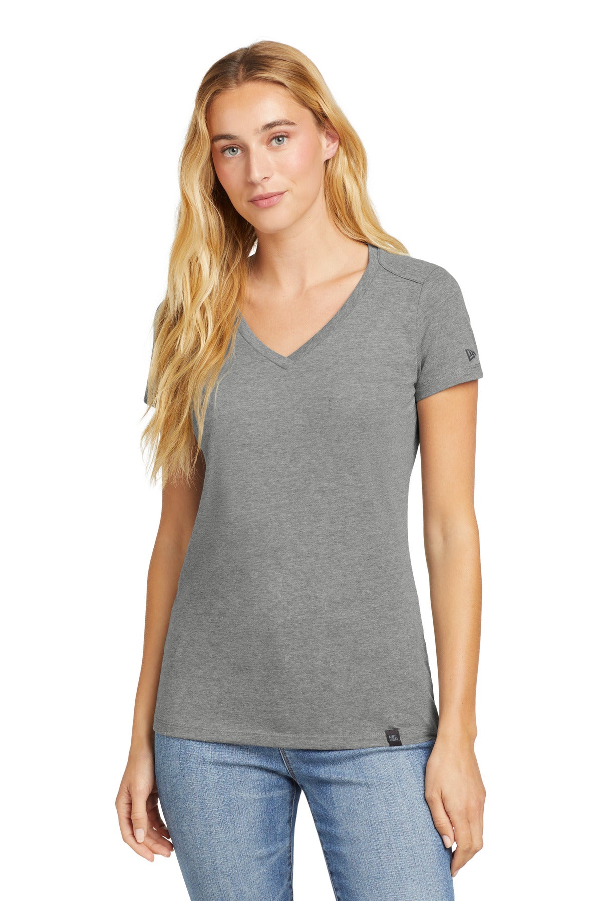 New Era ® Ladies Heritage Blend V-Neck Tee. LNEA101