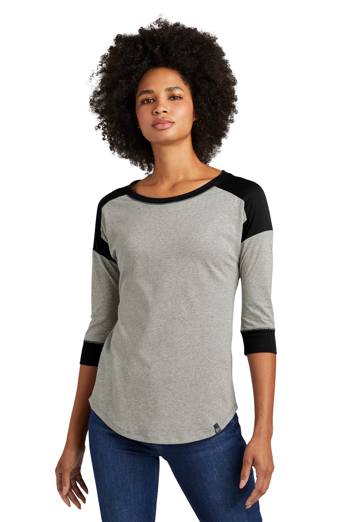 New Era ® Ladies Heritage Blend 3/4-Sleeve Baseball Raglan Tee. LNEA104