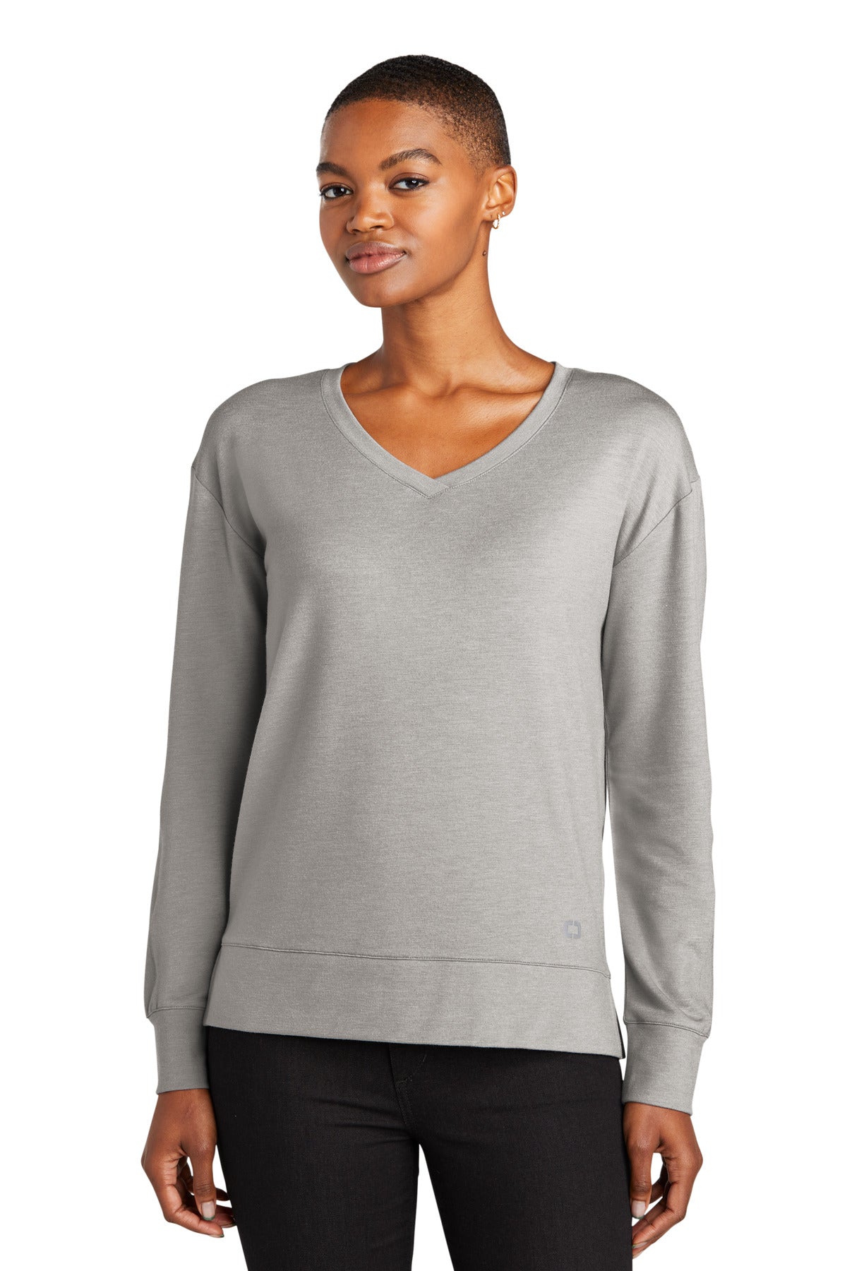 OGIO® Ladies Luuma Flex Long Sleeve V-Neck LOG825