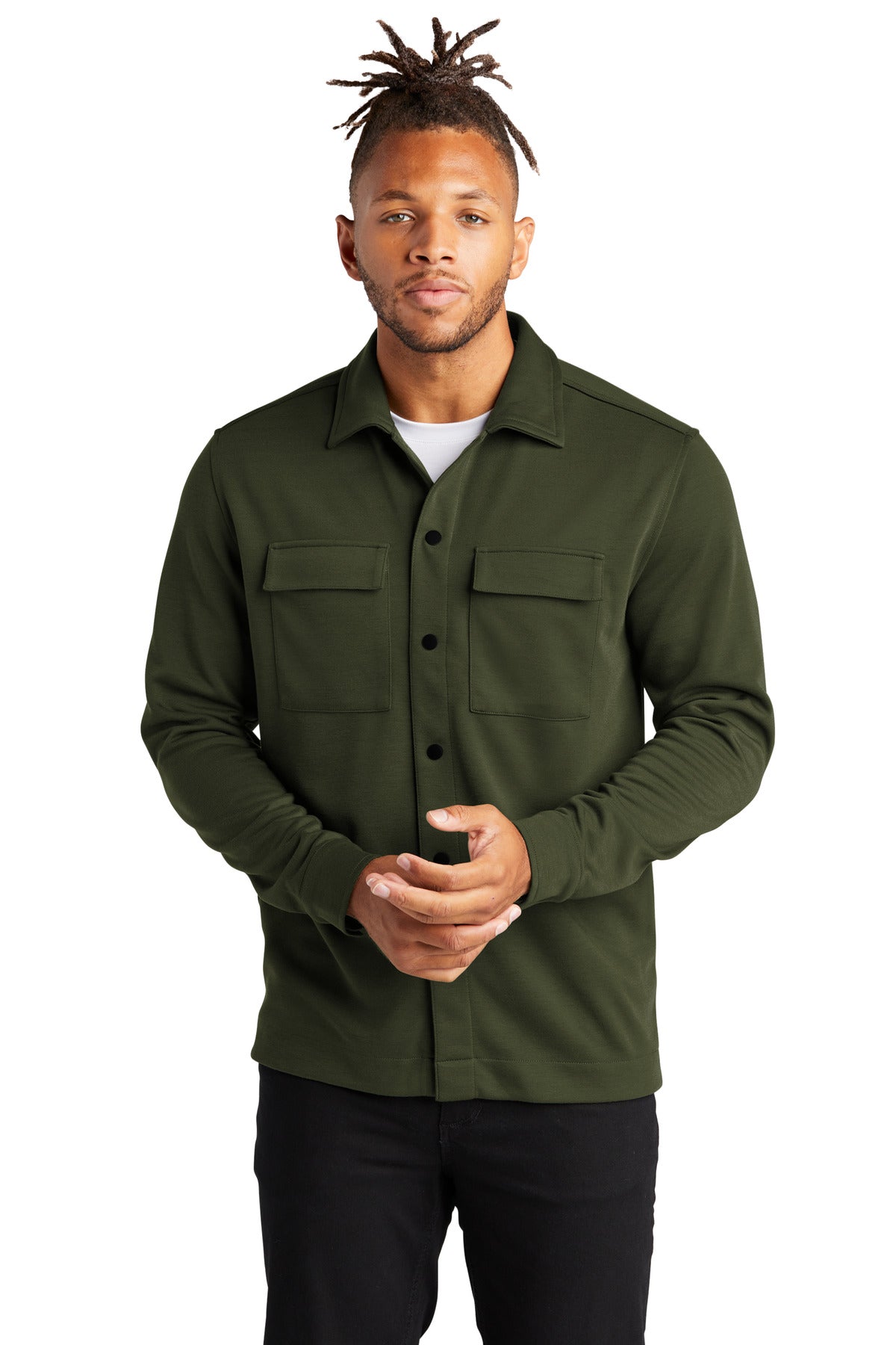 Mercer+Mettle® Double-Knit Snap Front Jacket MM3004