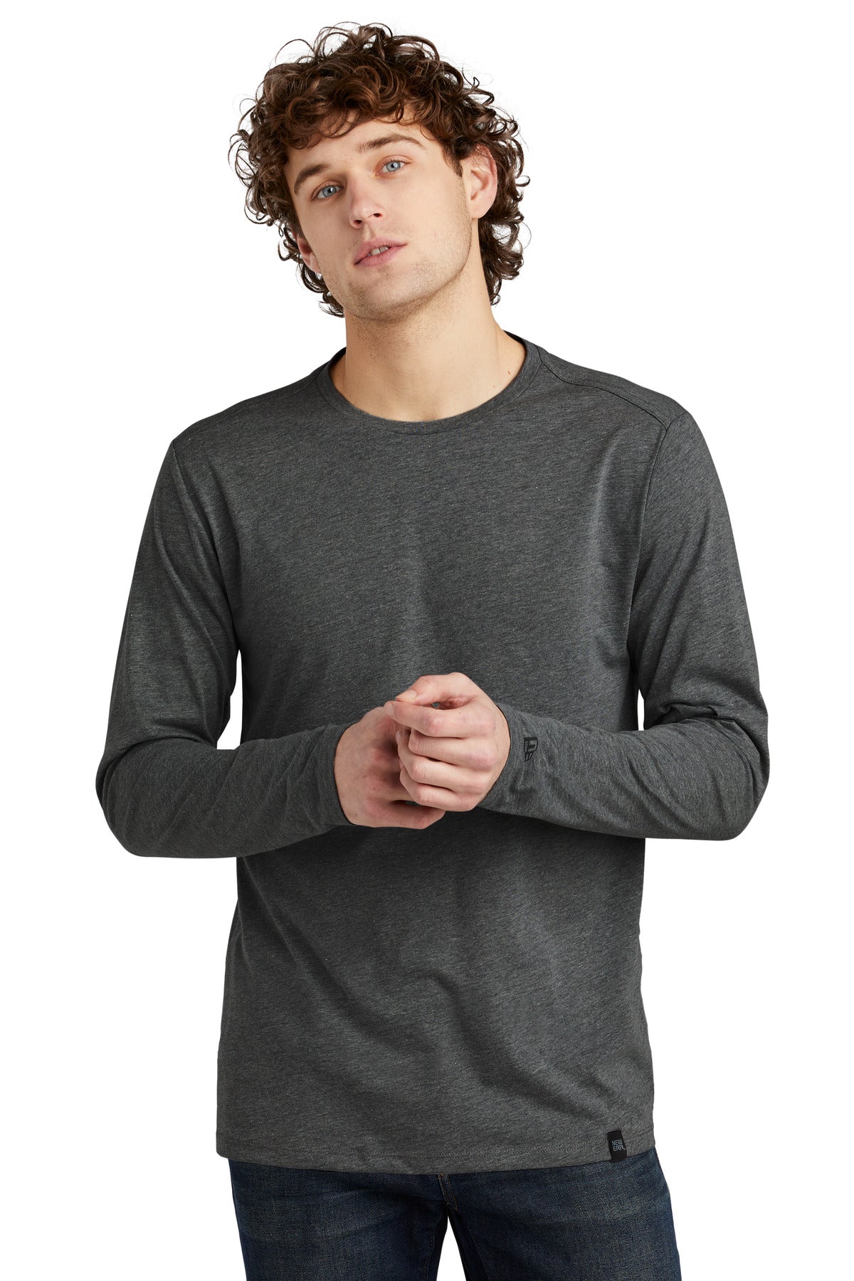 New Era ® Heritage Blend Long Sleeve Crew Tee. NEA102