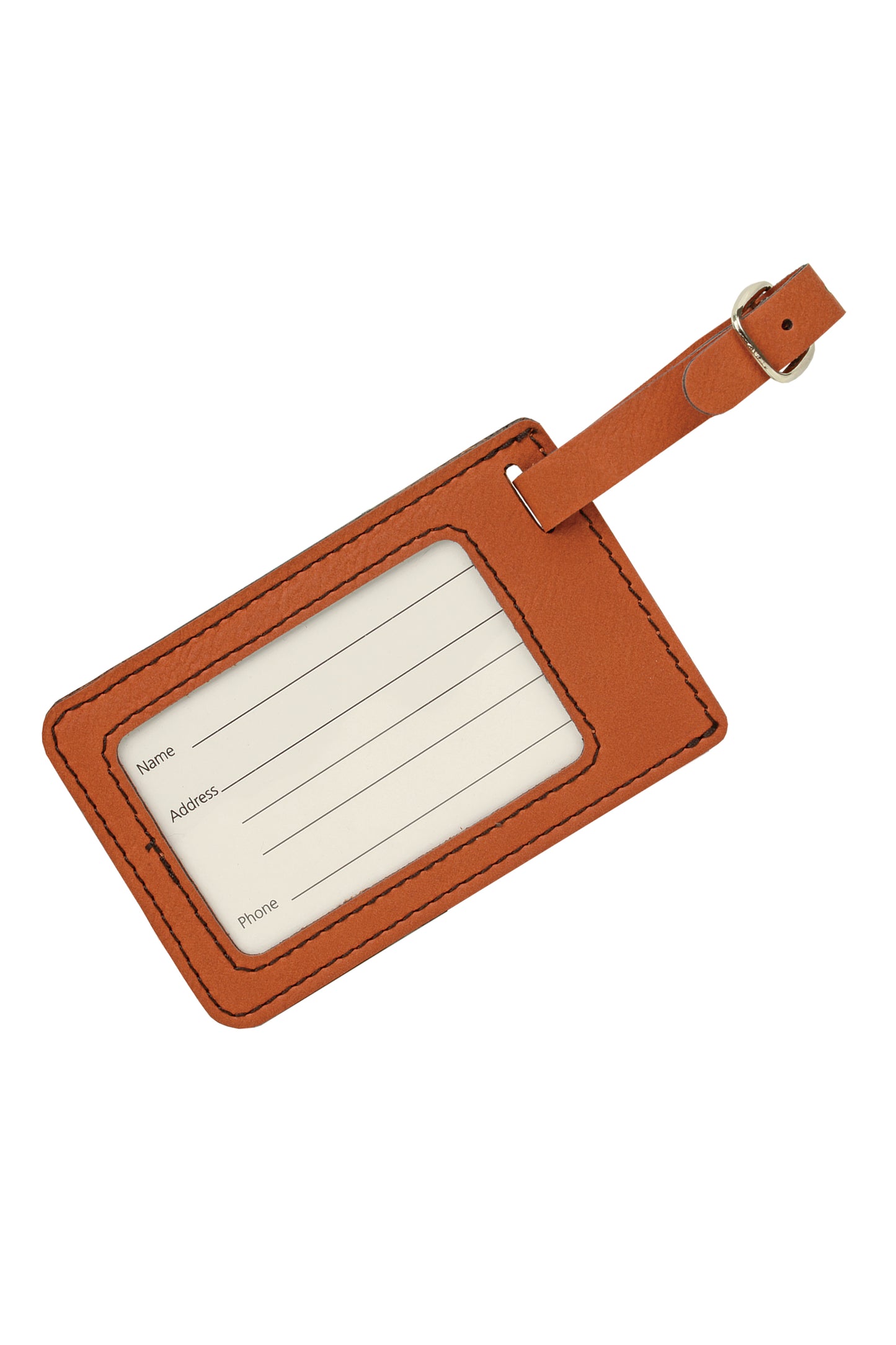 Vegan Leather Luggage Tag